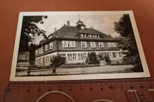 tolle alte Karte - Neudorf i. Erzg. Kindererhlungsheim Bethlehemstift - 50-60er 