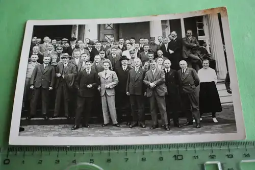 tolles altes Foto - Gruppenfoto nur Männer - alte Kriegskameraden ? Norderney 