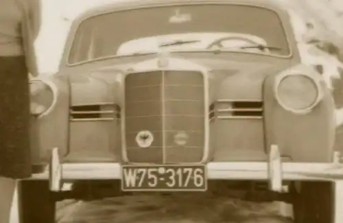 fünf tolle alte Negative - Oldtimer Mercedes Benz - 50-60er Jahre - Personen