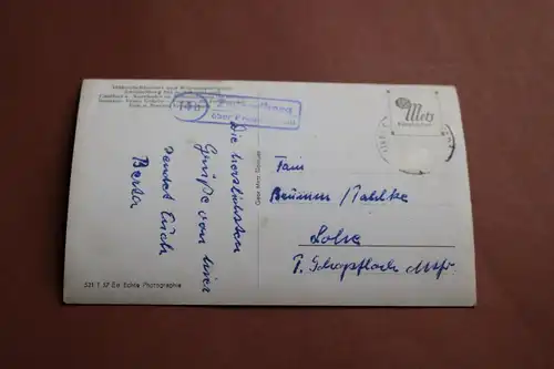 tolle alte Karte - Gasthof Pension Auerhahn Zwieselberg - 50-60er Jahre ?
