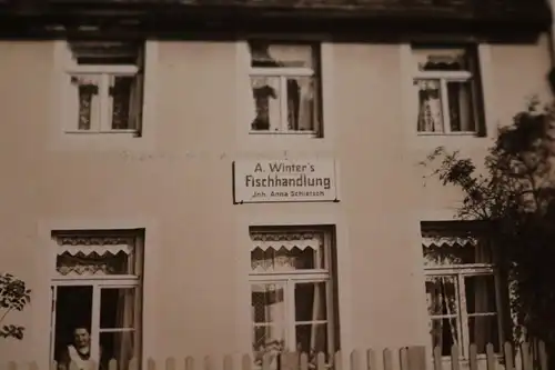 tolles altes Foto - Gebäude  Fischhandlung A. Winter´s - Ort ???