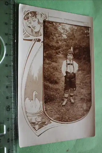 tolles altes Foto - Kleiner Junge in bayrischer Tracht - 1900-1920