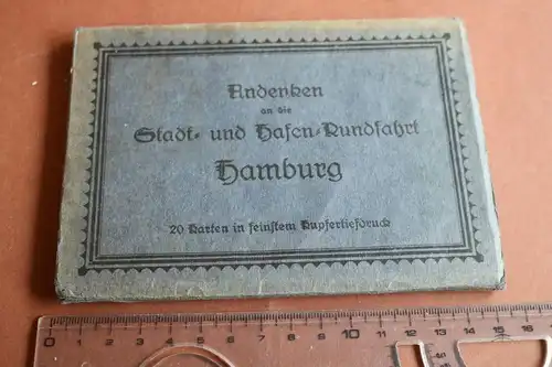 tolle alte Andenkenmappe mit 20 Karten von Hamburg - 1910-30 ???