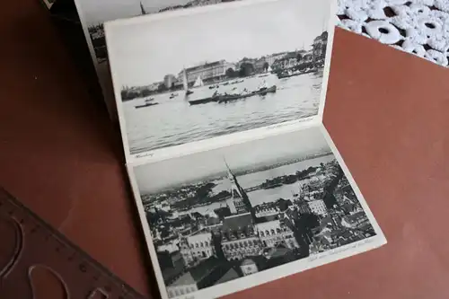 tolle alte Andenkenmappe mit 20 Karten von Hamburg - 1910-30 ???
