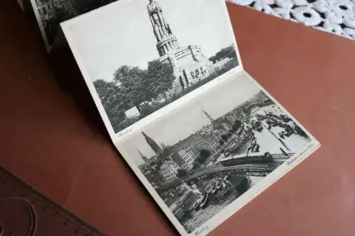 tolle alte Andenkenmappe mit 20 Karten von Hamburg - 1910-30 ???