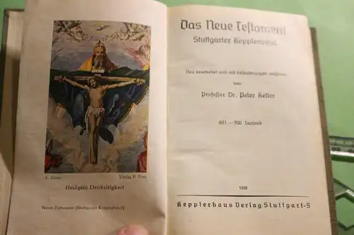 Buch - Das neue Testament - Stuttgarter Kepplerbibel - 1938