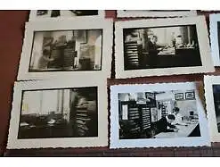 14 tolle alte Fotos - HAPAG Reisebüro irgendwo in Hessen 30-40er Jahre