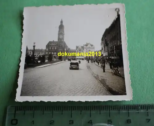 tolles altes Foto - Strasse mit Gebäuden - Rößnitz - 20-30er Jahre
