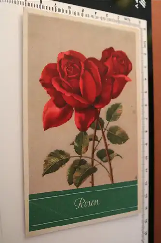 tolle alte Karte -  Rote Rosen - Hans Glogner Kunstverlag 1943