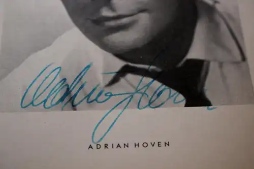 tolle alte Karte -  Adrian Hoven  original signiert