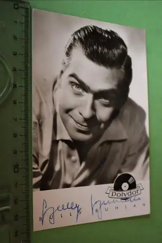 tolle alte Karte -  Bully Buhlan   original signiert 