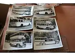 sechs tolle Fotokarten - vers. Oldtimer Busse - Bus Oldtimer - Repros !!
