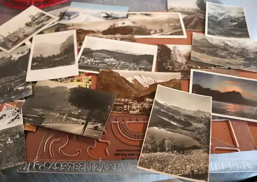 20 tolle alte Ansichtskarten - meist aus der Schweiz  20-30er Jahre 
