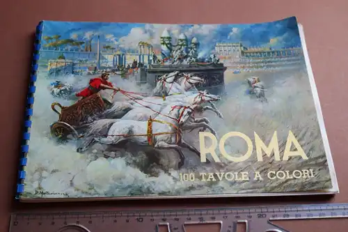 tolles altes Album 100 Bilder von Rom - Roma. Album artistico con 100 tavole 