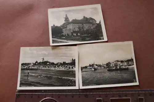 drei tolle alte Fotos Kleinbildserie - Ostseebad Swinemünde 30-40er Jahre ?