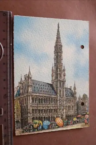 tolle alte Karte -Künstlerkarte - Brüssel - 40er Jahre