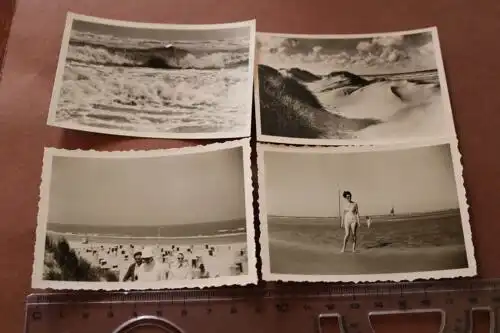 vier tolle alte Fotos von der Nordseeinsel Juist - 1960