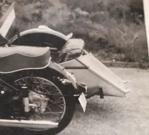 tolles altes Foto - Oldtimer Motorrad Horex mit Beiwagen 