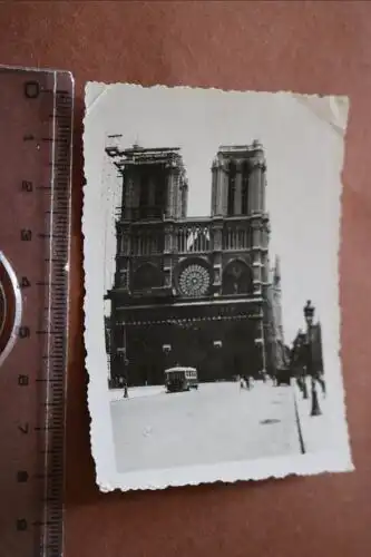tolles altes Foto - Notre Dame Paris - 40er Jahre