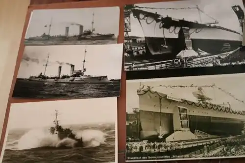 acht tolle alte Fotos - Wilhelmshaven Kriegsmarine und Marine - Repro !!!!