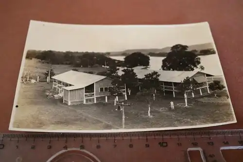 tolles altes Foto - Gebäude Camp Caracol - Brasilien ?? 1928 deutsche Auswandere