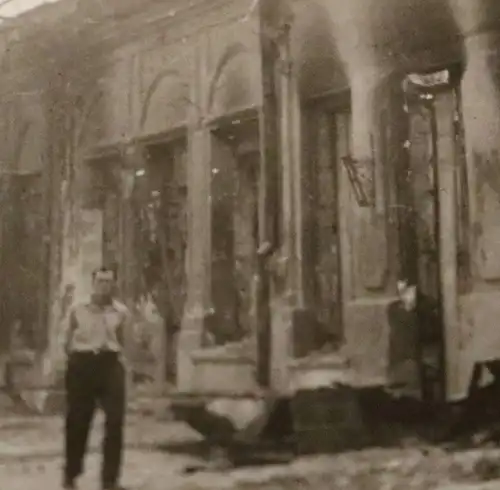 altes Foto - zerstörte Stadt - Ort ??? 