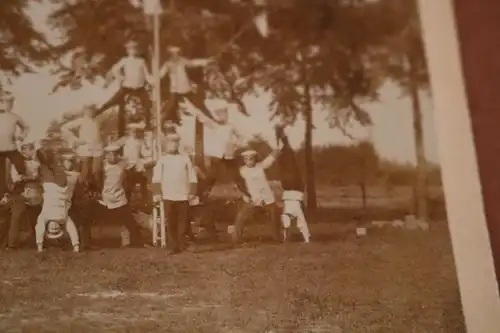 tolles altes Foto auf Pappe - Schüler ? Kadetten ?? Sport Pyramide - Gütersloh