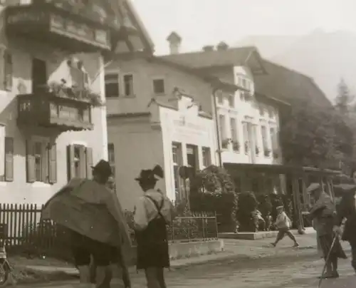 tolles altes Glasnegativ - Gebäude Schild Nebelhornbahn ? Talstation - Bayern