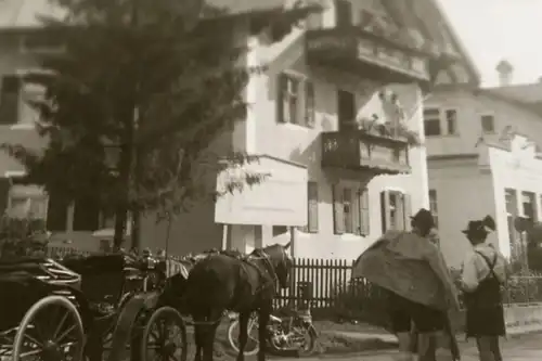 tolles altes Glasnegativ - Gebäude Schild Nebelhornbahn ? Talstation - Bayern