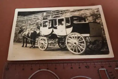 tolles altes Foto - Postkutsche - Schwarzatal -  30-50er Jahre ??? 