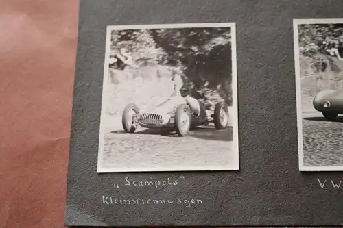 sechs tolle alte Fotos - Oldtimer VW Rennwagen Prototypen ??? 1949 und andere