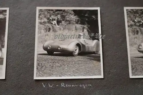 sechs tolle alte Fotos - Oldtimer VW Rennwagen Prototypen ??? 1949 und andere