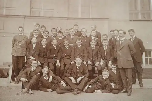 tolles altes Foto - Knabeschule - Unterkunda Bismarckschule 1914 - Ort ?