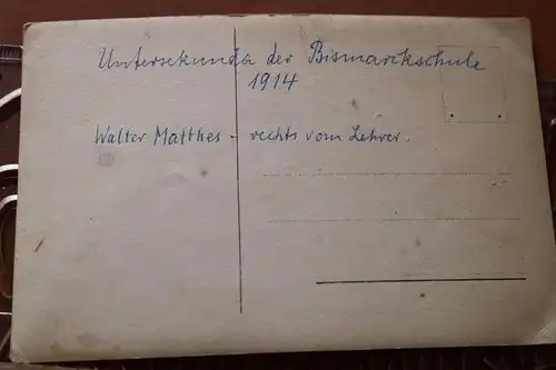 tolles altes Foto - Knabeschule - Unterkunda Bismarckschule 1914 - Ort ?