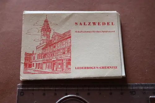 tolle alte Kleinbildserie Salzwedel - acht Bilder 