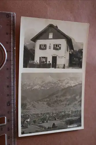 tolle  alte Karte - Garmisch - Hans Spitzer Rohproduktenhandlung