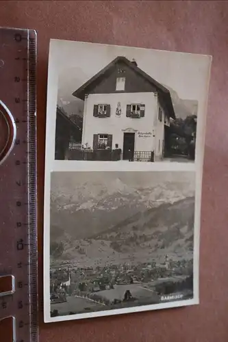 tolle  alte Karte - Garmisch - Hans Spitzer Rohproduktenhandlung 