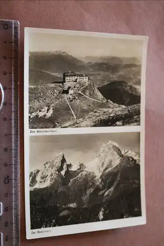 tolle alte Karte - Watzmannhaus - Watzmann 1936