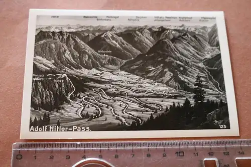 alte Karte - Adolf H-Pass  30-40er Jahre  Allgäu