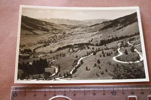  alte Karte -Allgäuer Alpen - Die A.H. Paßstraße 30-40er Jahre