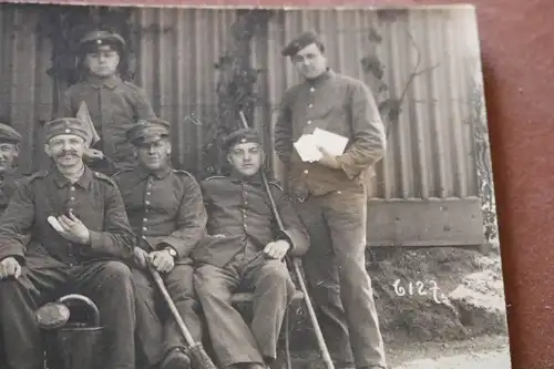 tolles altes Foto Gruppe Soldaten  Königsbrück