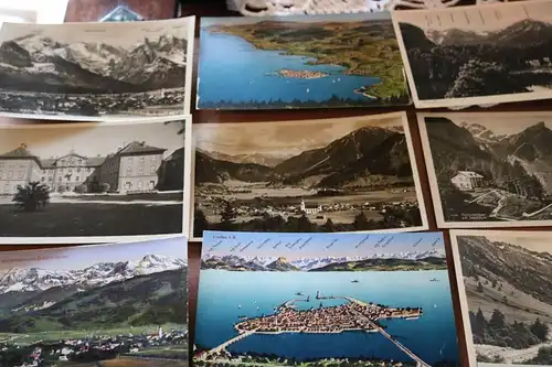 71 tolle alte Ansichtskarten - Berge, Bodensee Umgebung usw. meist 30-40er Jahre