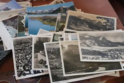 71 tolle alte Ansichtskarten - Berge, Bodensee Umgebung usw. meist 30-40er Jahre