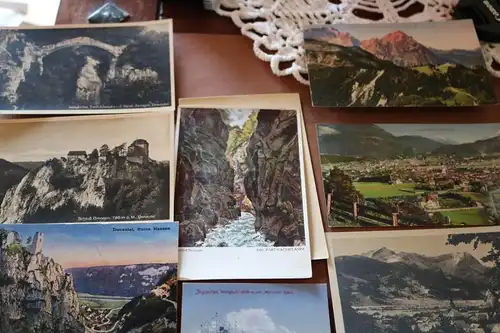 71 tolle alte Ansichtskarten - Berge, Bodensee Umgebung usw. meist 30-40er Jahre
