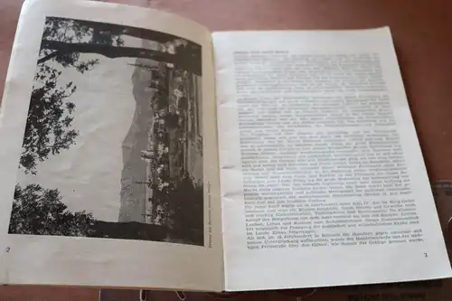 tolles altes Heft Der kleine Wanderführer - Zittauer Gebirge  50-60er Jahre VEB 