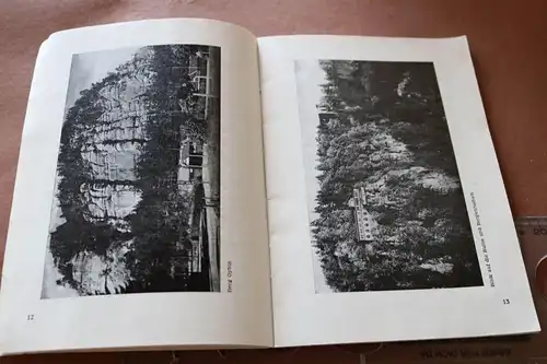 tolles altes Heft Der kleine Wanderführer - Zittauer Gebirge  50-60er Jahre VEB 