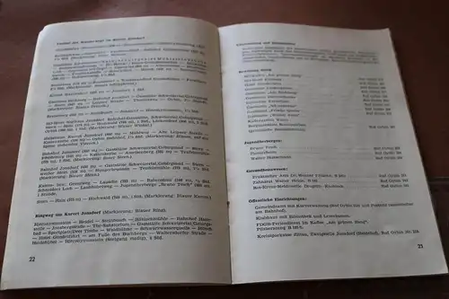 tolles altes Heft Der kleine Wanderführer - Zittauer Gebirge  50-60er Jahre VEB 