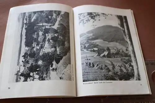 tolles altes Heft Der kleine Wanderführer - Zittauer Gebirge  50-60er Jahre VEB 
