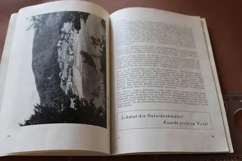 tolles altes Heft Der kleine Wanderführer - Zittauer Gebirge  50-60er Jahre VEB 