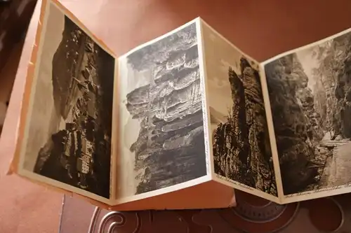 10 tolle alte Kupferdruck-Ansichten der Sächs. Böhm. Schweiz  Willy Hering